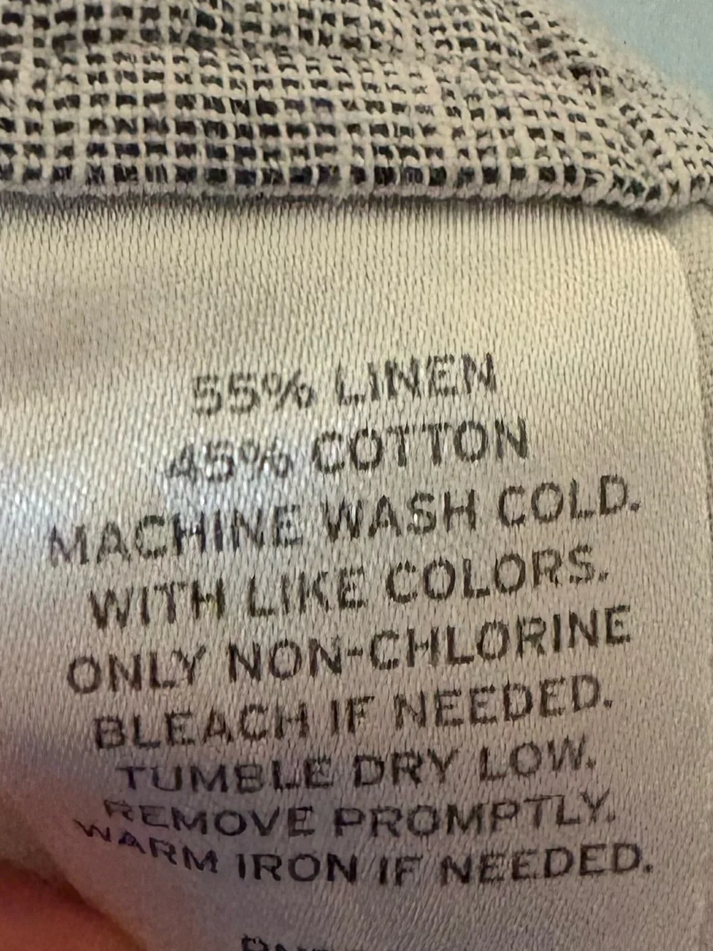 14th & Union Men’s Light Chambray Linen-Blend Pants - Blue Gray